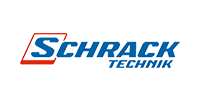 Schrack Technik-Logo auf weißem Hintergrund in Wien.